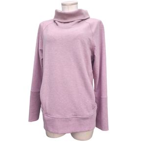 Lululemon Pink High Lines Pullover 8 Mauve Sweater EUC Athleisure Gym
